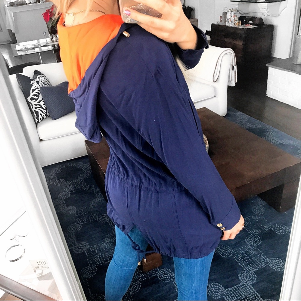 💙 MICHAEL KORS BASICS TRUE NAVY HOODIE JACKET! - Picture 7 of 16